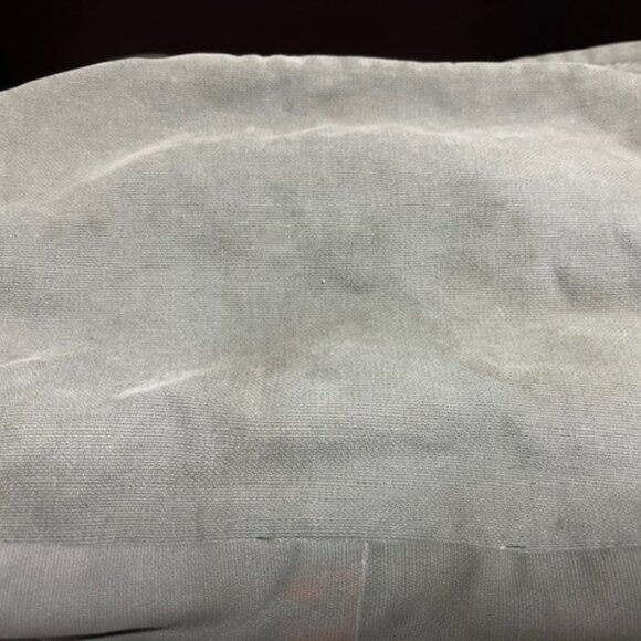 American Eagle Jean Fabric Olive Green Beads Lace Flowers Shoulder Bag Tote - Picture 16 of 16